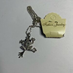 Fashion Jewelry Silver Frog Necklace